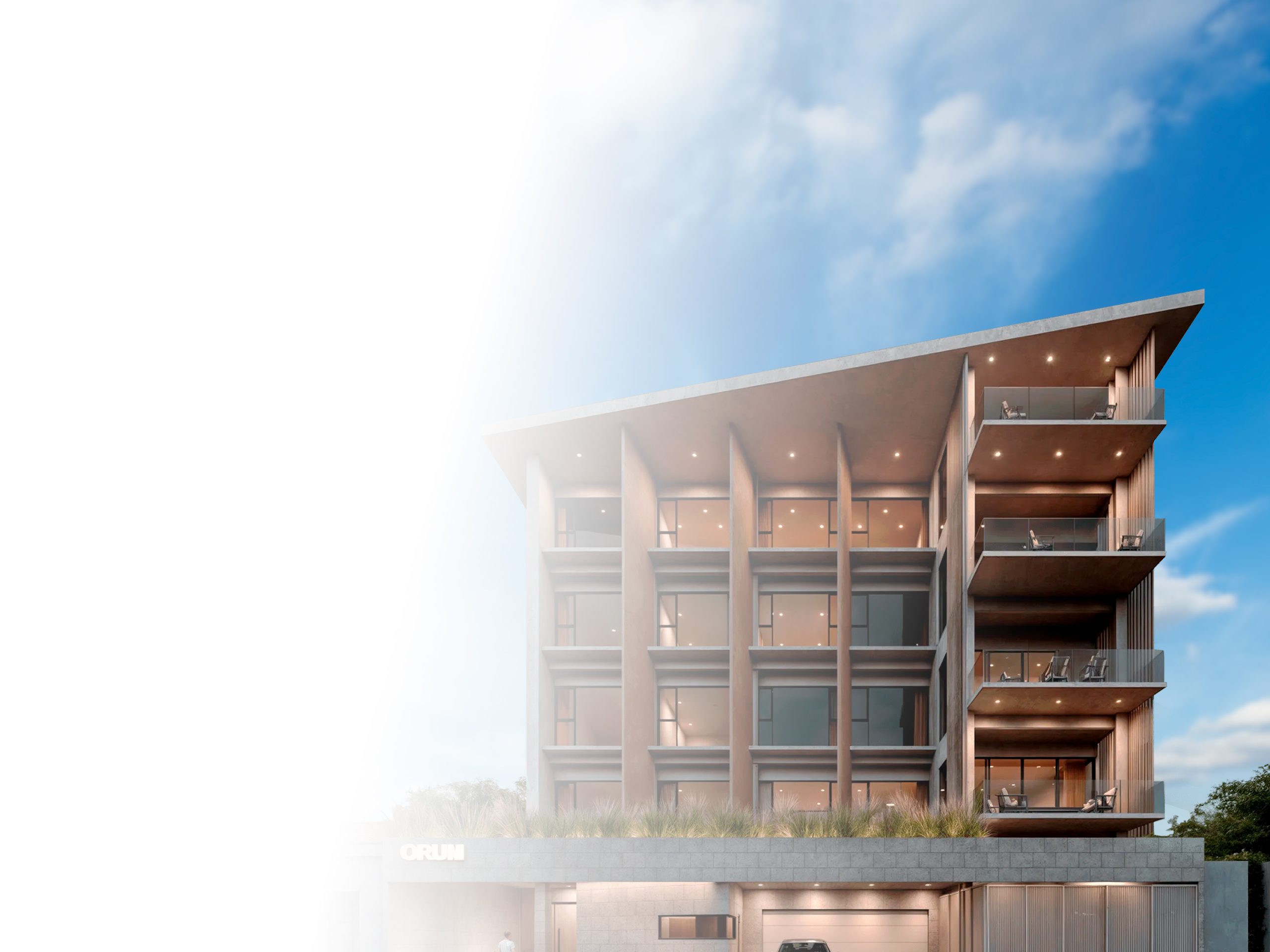 Edificio habitacional Departamentos ORUM fachada exterior en Colonia Cacho, Tijuana